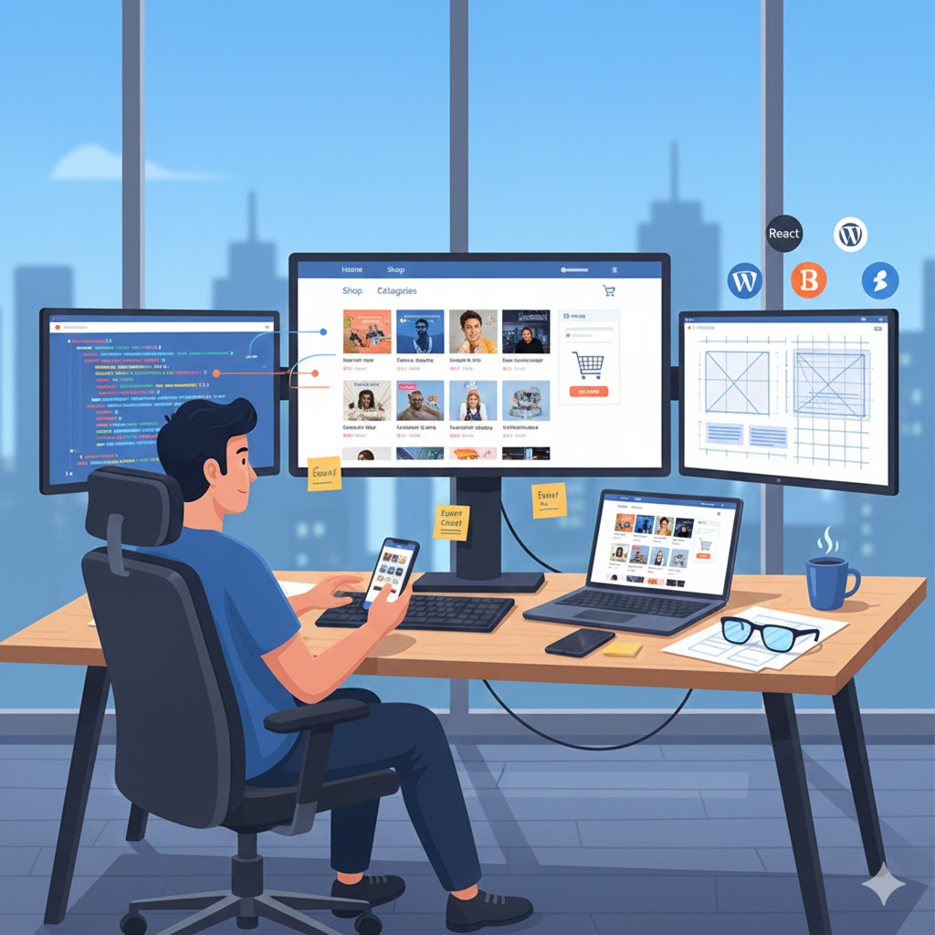 Website Development Mockup